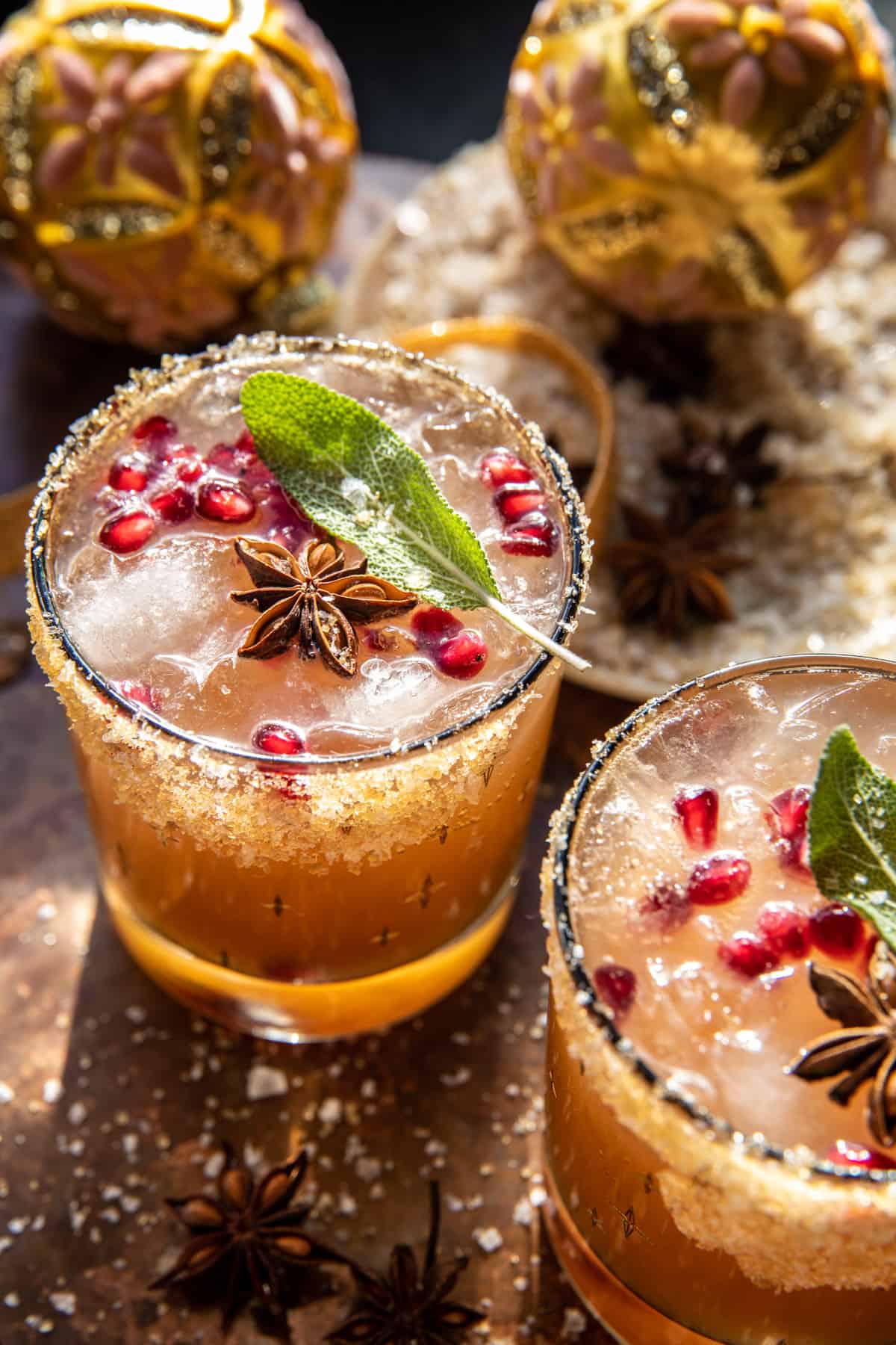 Brown Sugar Sage Ginger Paloma (with mocktail) | halfbakedharvest.com