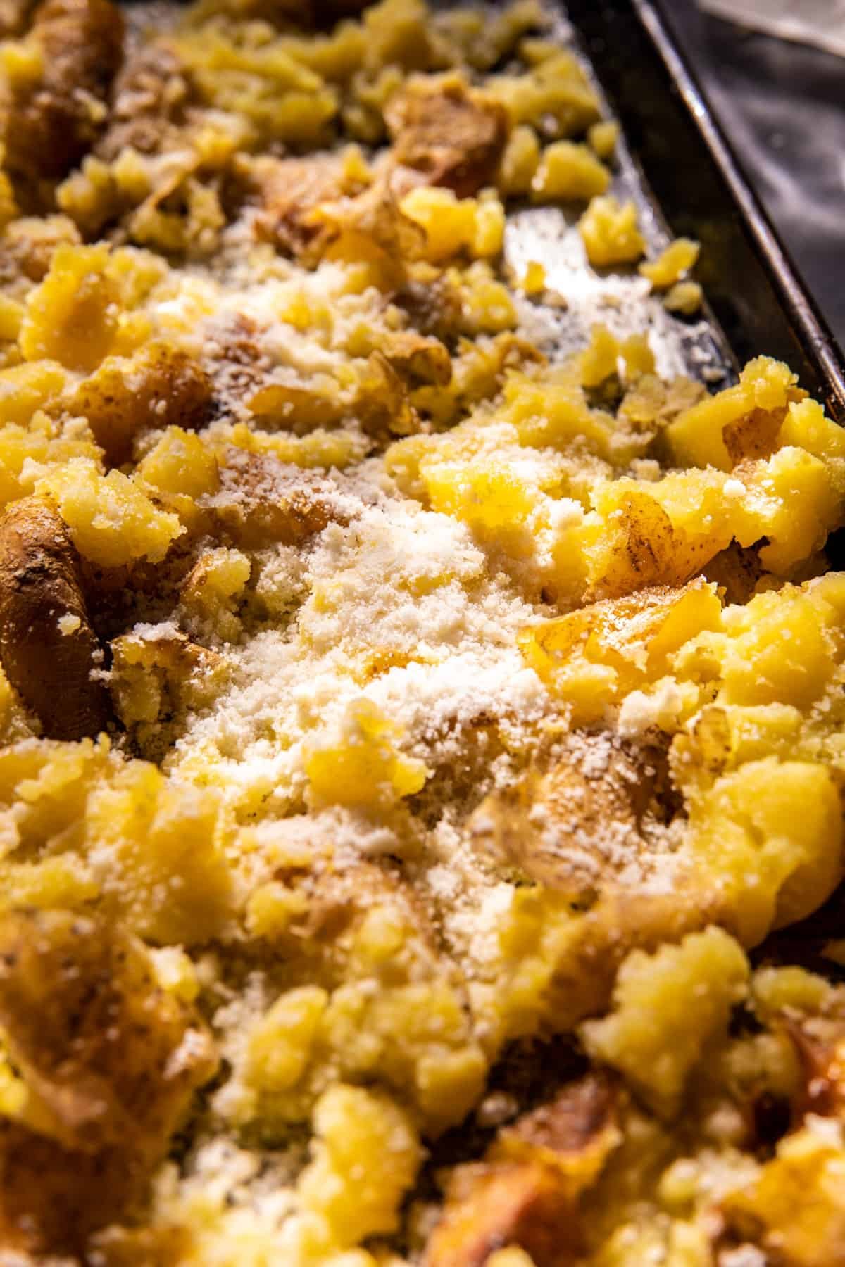 Crispy Brown Butter Sage Smashed Potatoes | halfbakedharvest.com