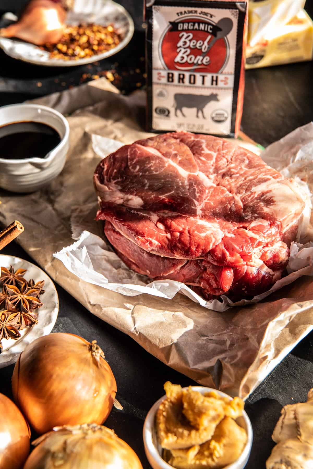 Spicy Miso Braised Beef Ramen | halfbakedharvest.com
