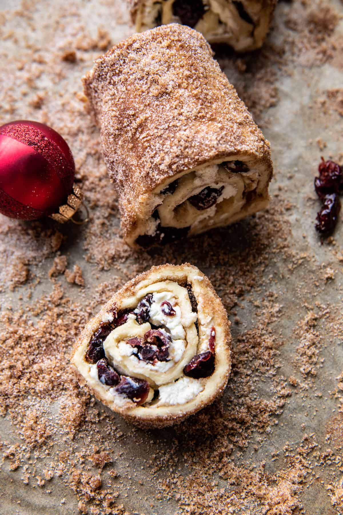 Cranberry Goat Cheese Puff Pastry Swirls | halfbakedharvest.com