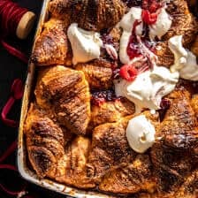 Easy Eggnog Croissant French Toast.| halfbakedharvest.com