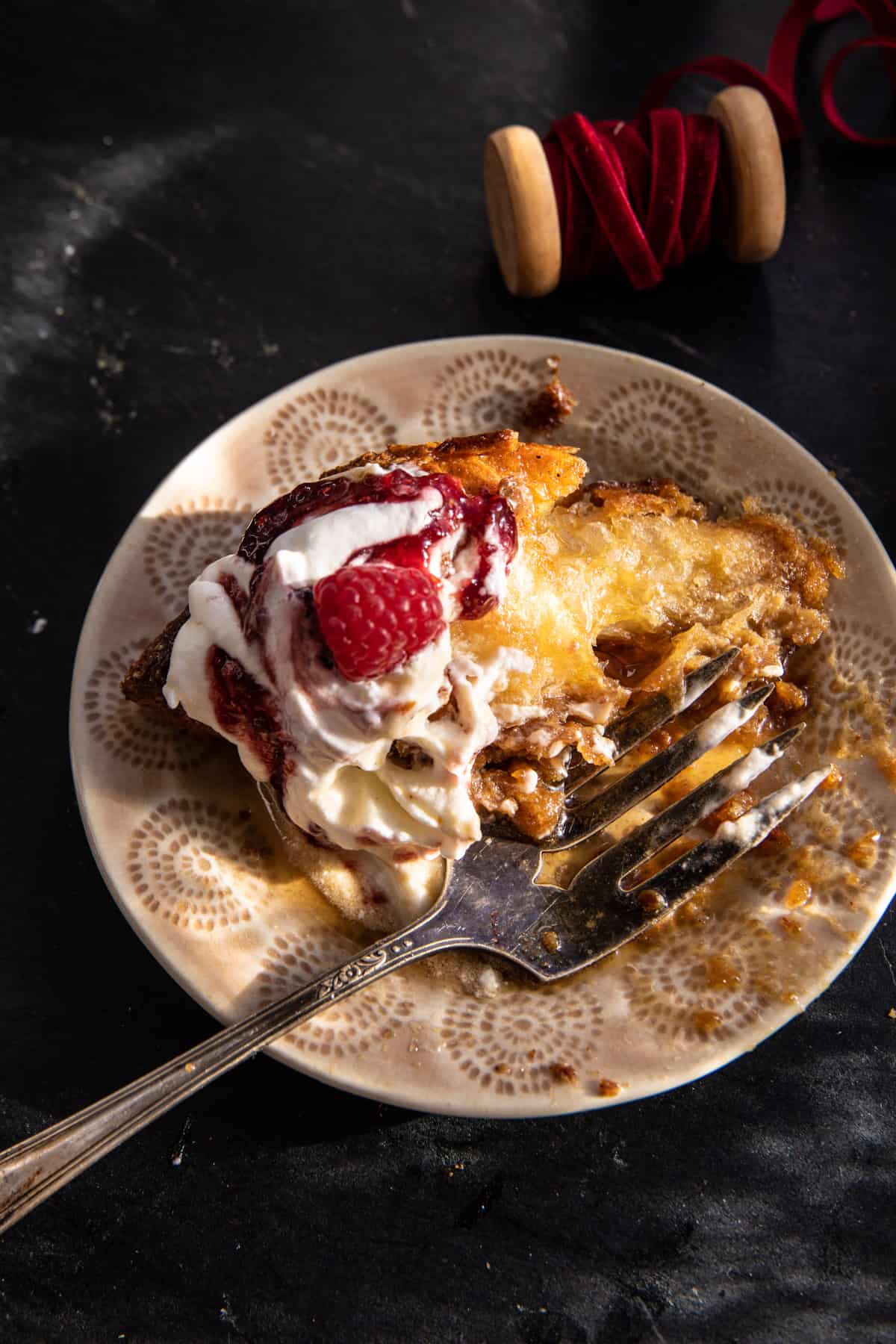 Easy Eggnog Croissant French Toast.| halfbakedharvest.com
