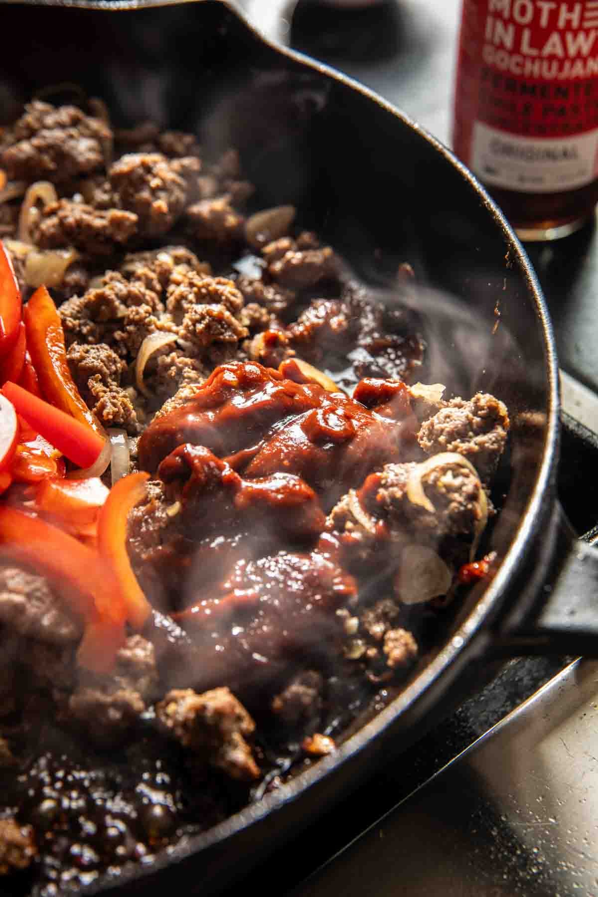 20 Minute Korean Gochujang Beef Bowls | halfbakedharvest.com