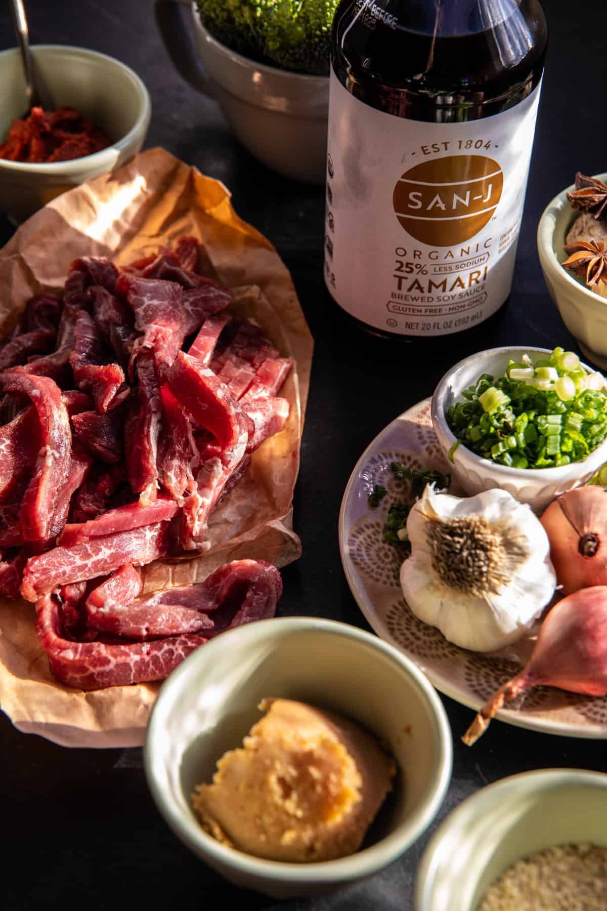 20 Minute Miso Ginger Beef and Broccoli | halfbakedharvest.com