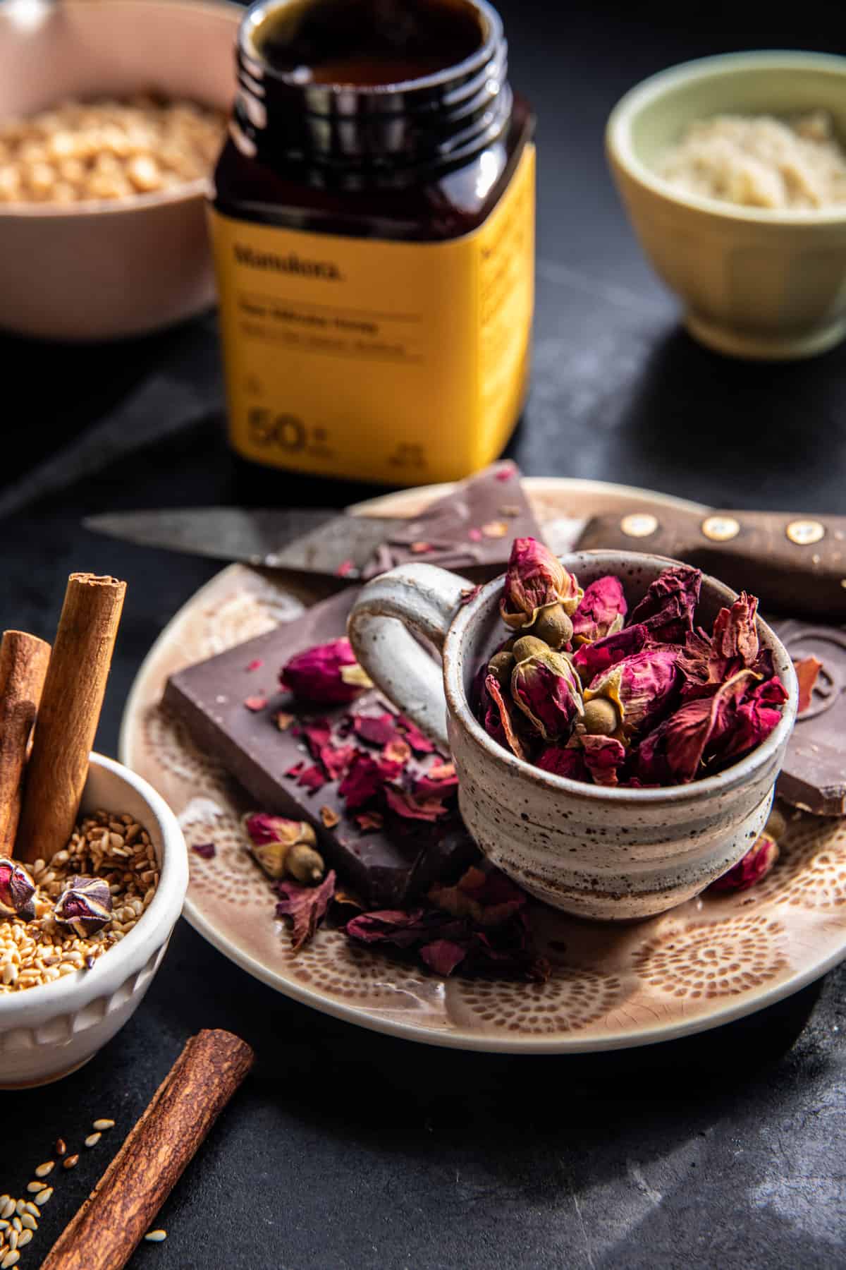 Chocolate Dipped Sesame Oatmeal Bars | halfbakedharvest.com