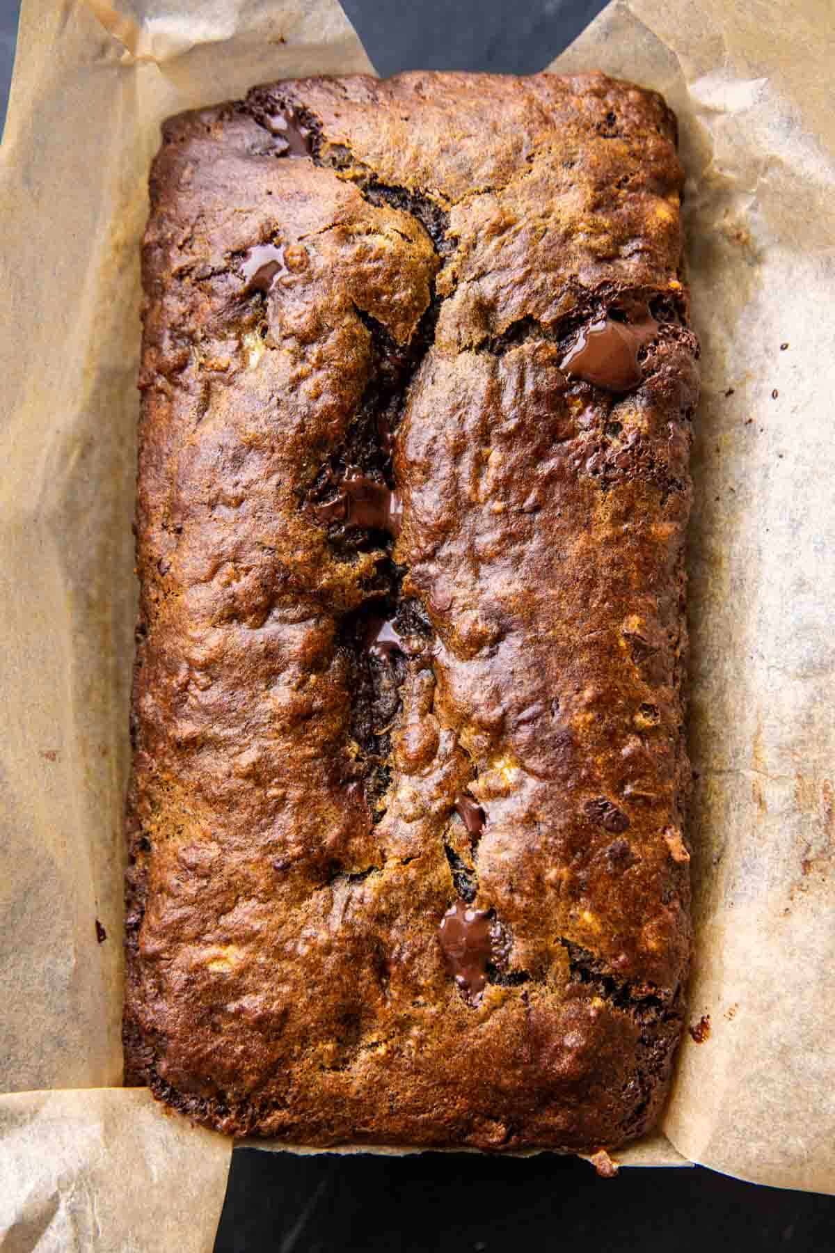 Honey Buckwheat Chocolate Chunk Banana Bread | halfbakedharvest.com