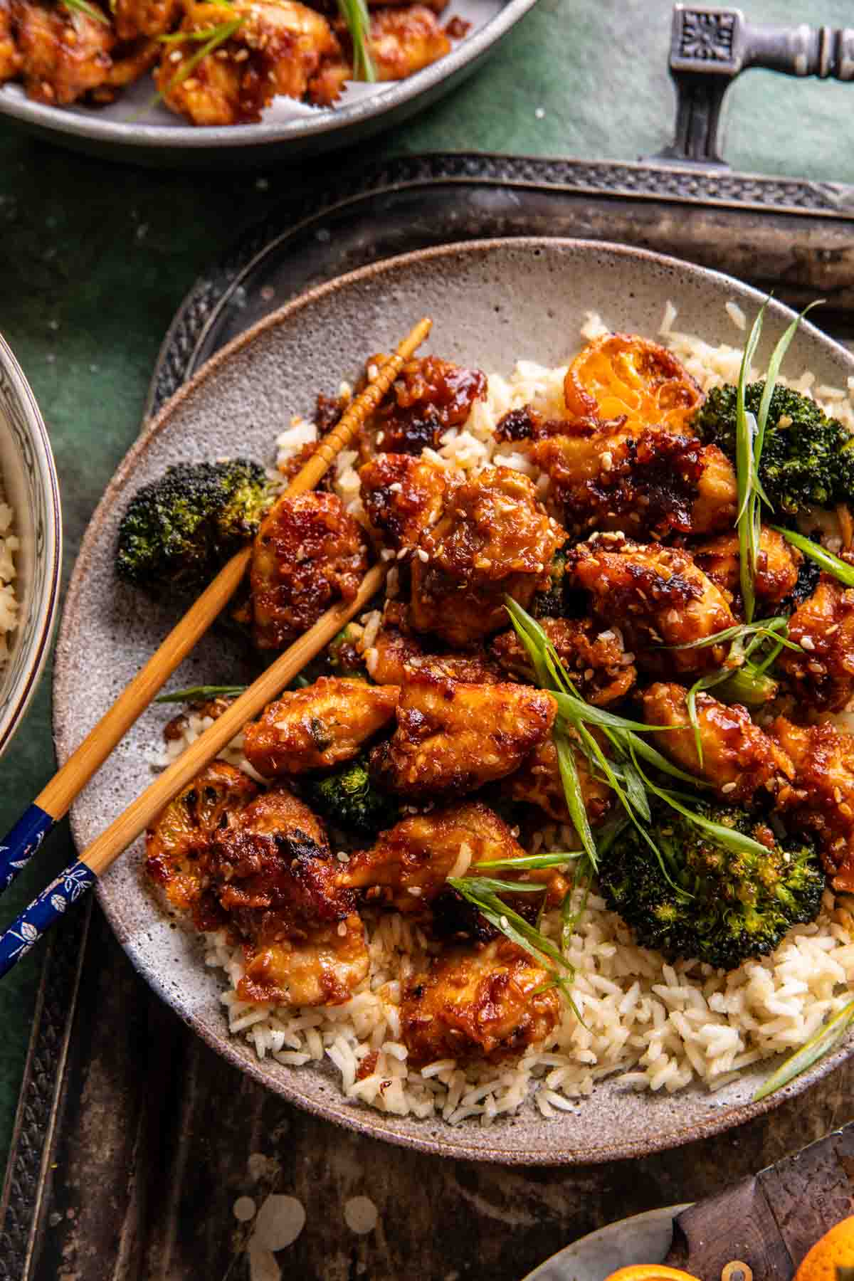 Sheet Pan Chili Ginger Orange Chicken and Broccoli | halfbakedharvest.com