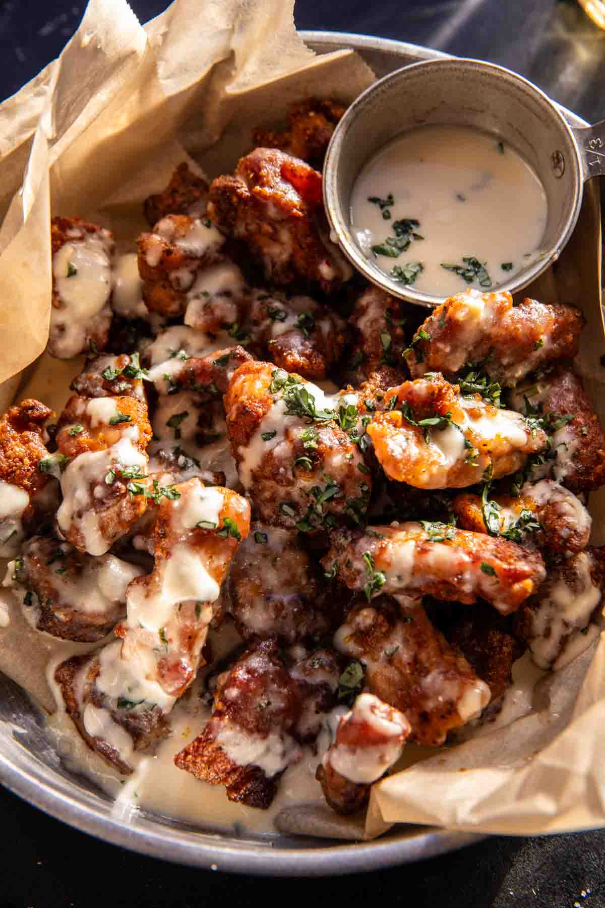 Baked Garlic Parmesan Boneless Wings | halfbakedharvest.com