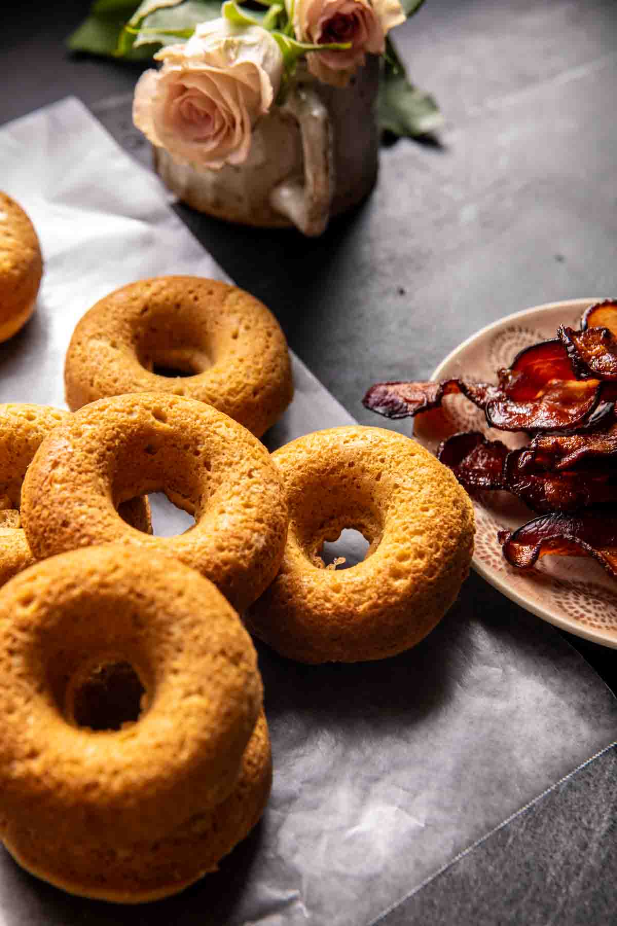 Baked Maple Bacon Doughnuts | halfbakedharvest.com