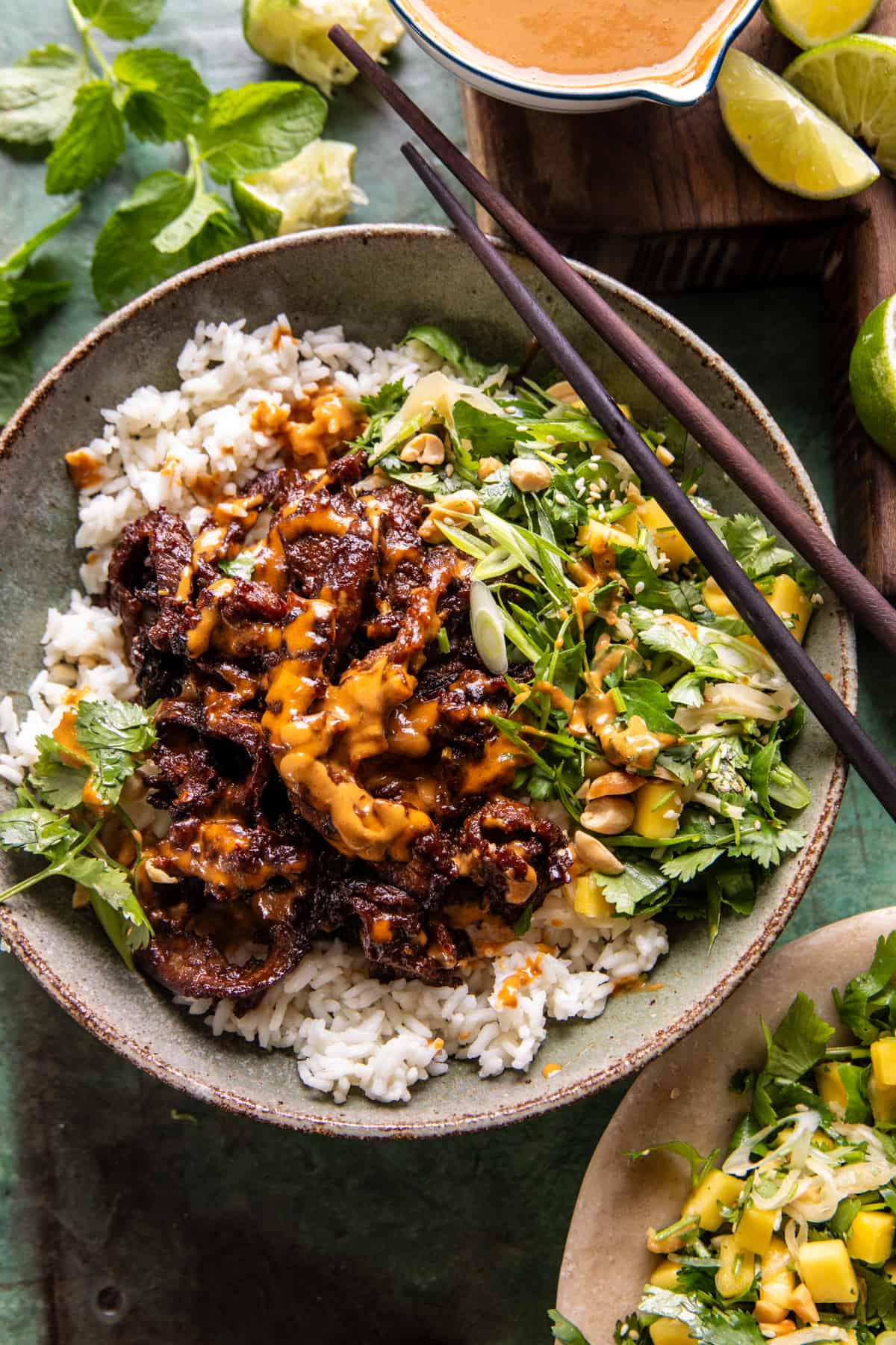 Curried Thai Beef with Peanut Sauce | halfbakedharvest.com