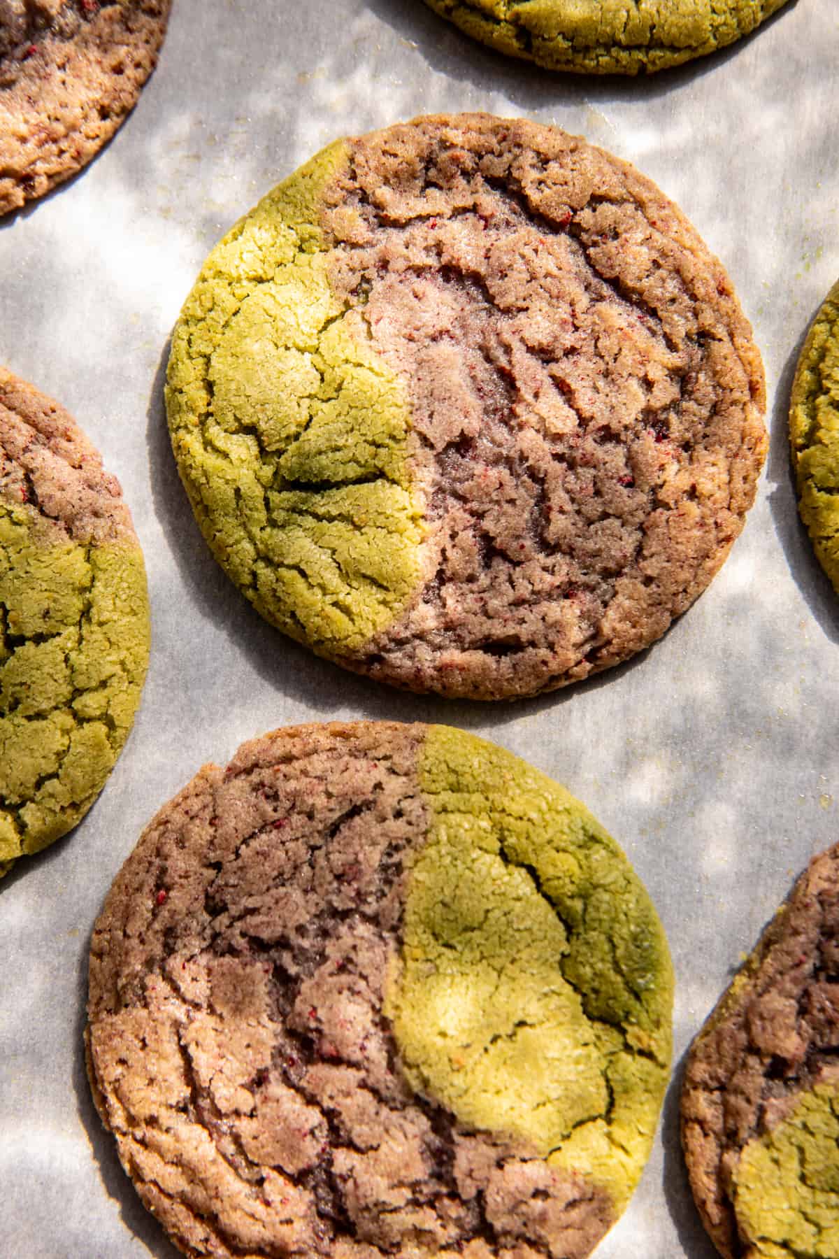 White Chocolate Raspberry Swirled Pistachio Cookies | halfbakedharvest.com