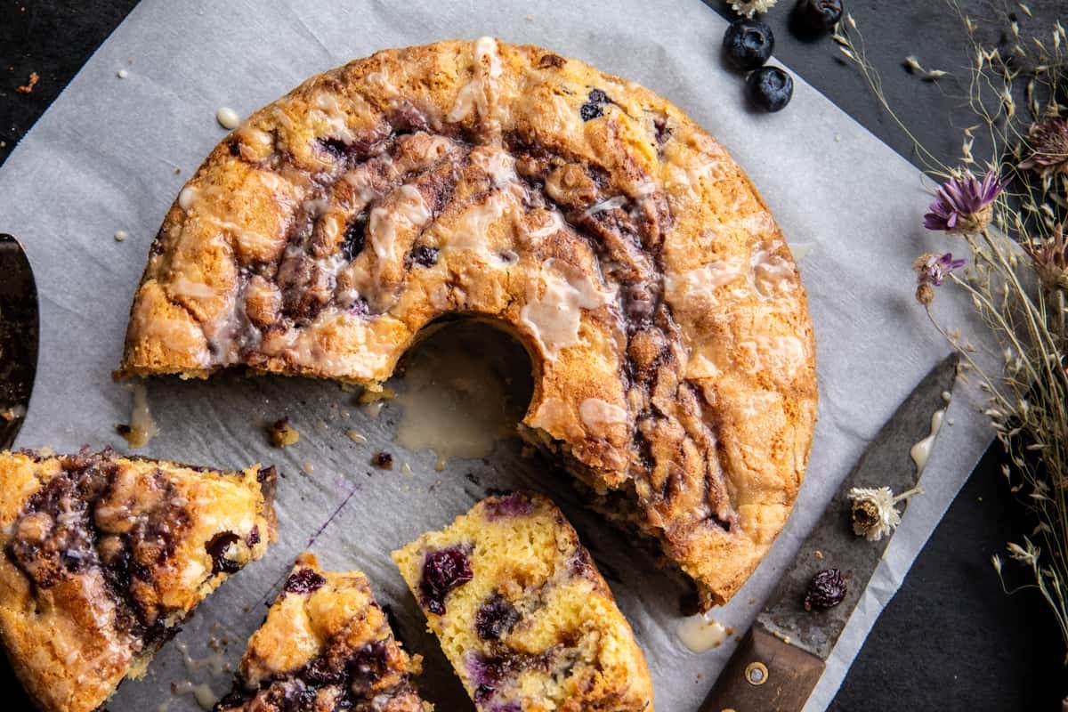 Blueberry Sour Cream Coffee Cake | halfbakedharvest.com