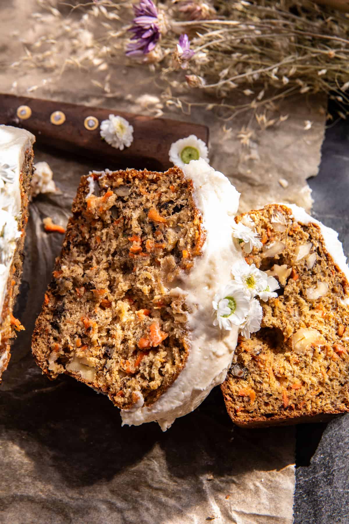 Banana Bread Carrot Cake with Vanilla Cream Cheese Frosting | halfbakedharvest.com