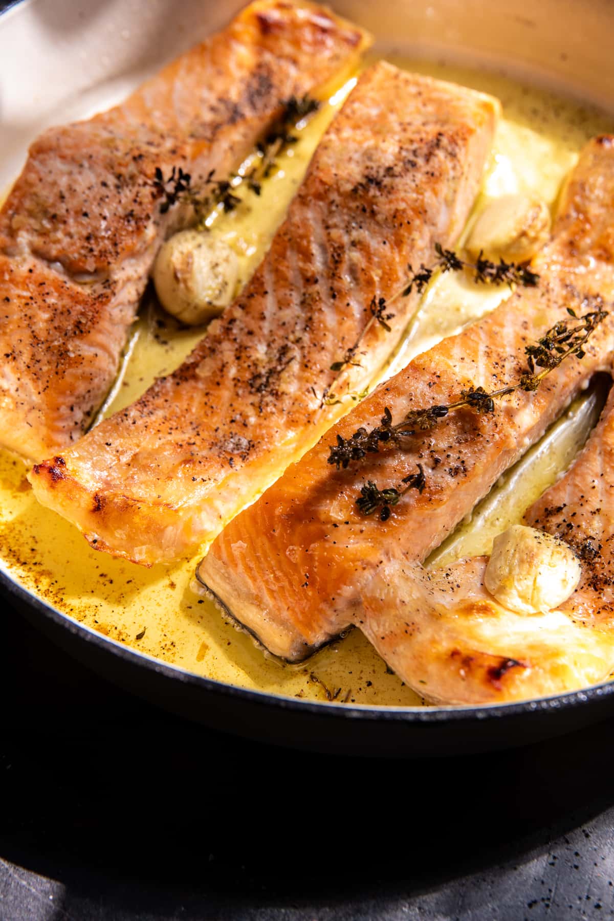 Creamy Garlic Butter Baked Salmon | halfbakedharvest.com