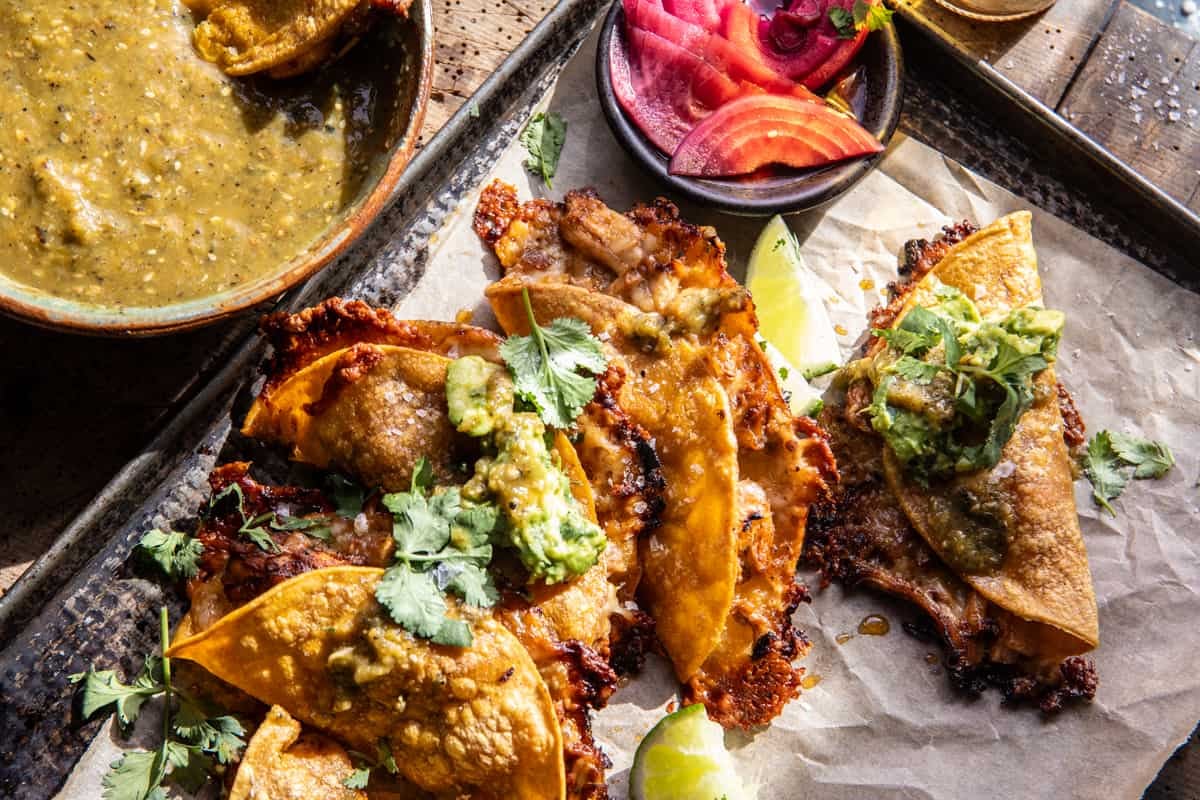 Sheet Pan Crispy Jalapeño Chicken Tacos | halfbakedharvest.com