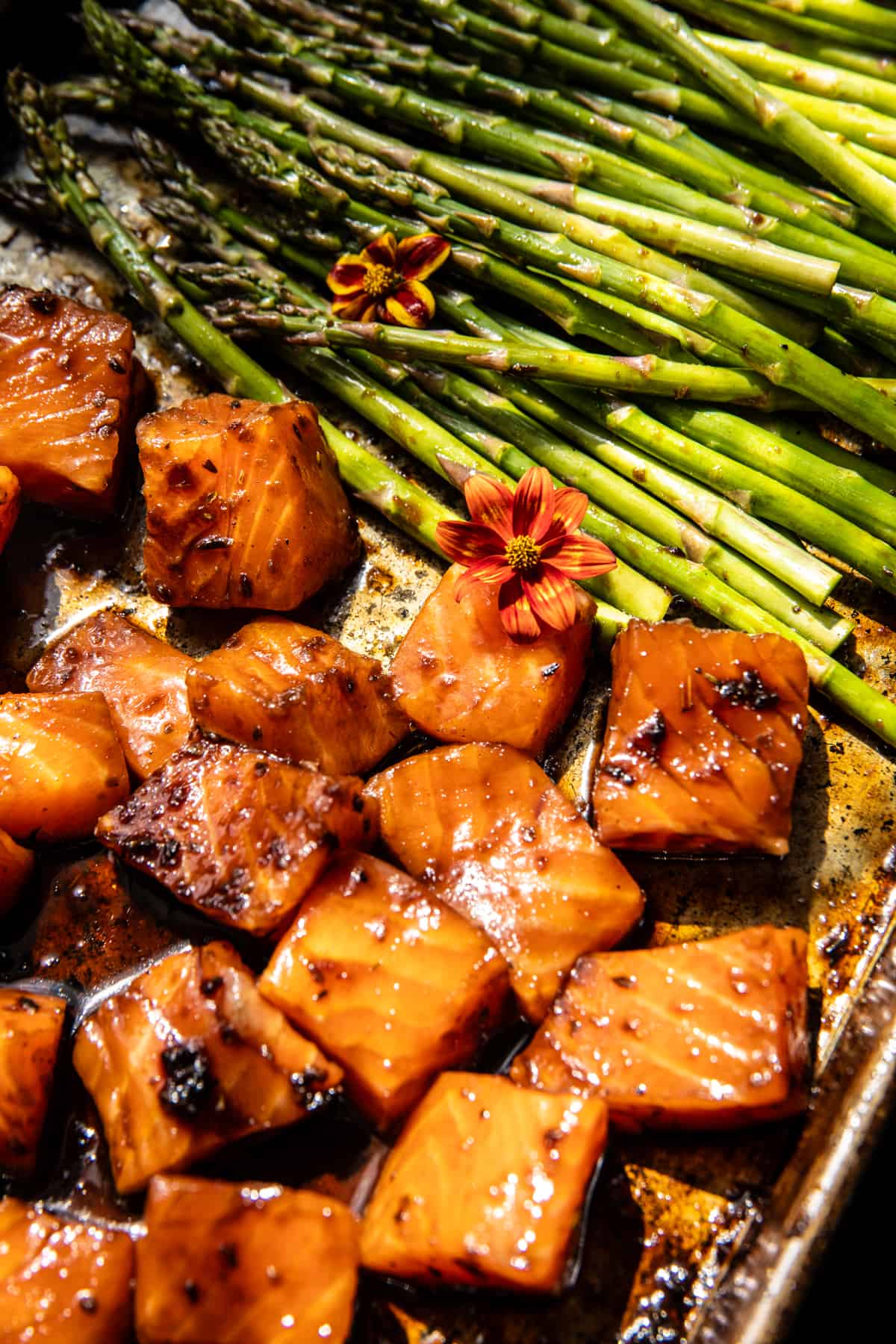 Spicy Honey Balsamic Salmon Bowls | halfbakedharvest.com