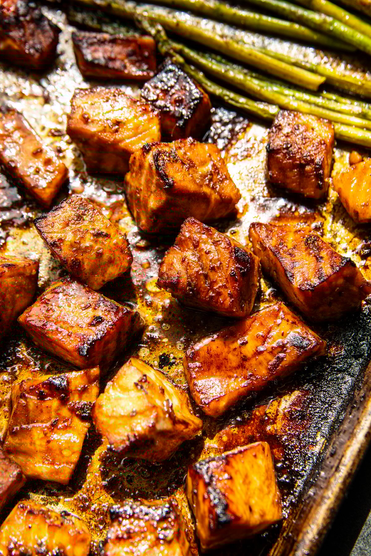 Spicy Honey Balsamic Salmon Bowls | halfbakedharvest.com