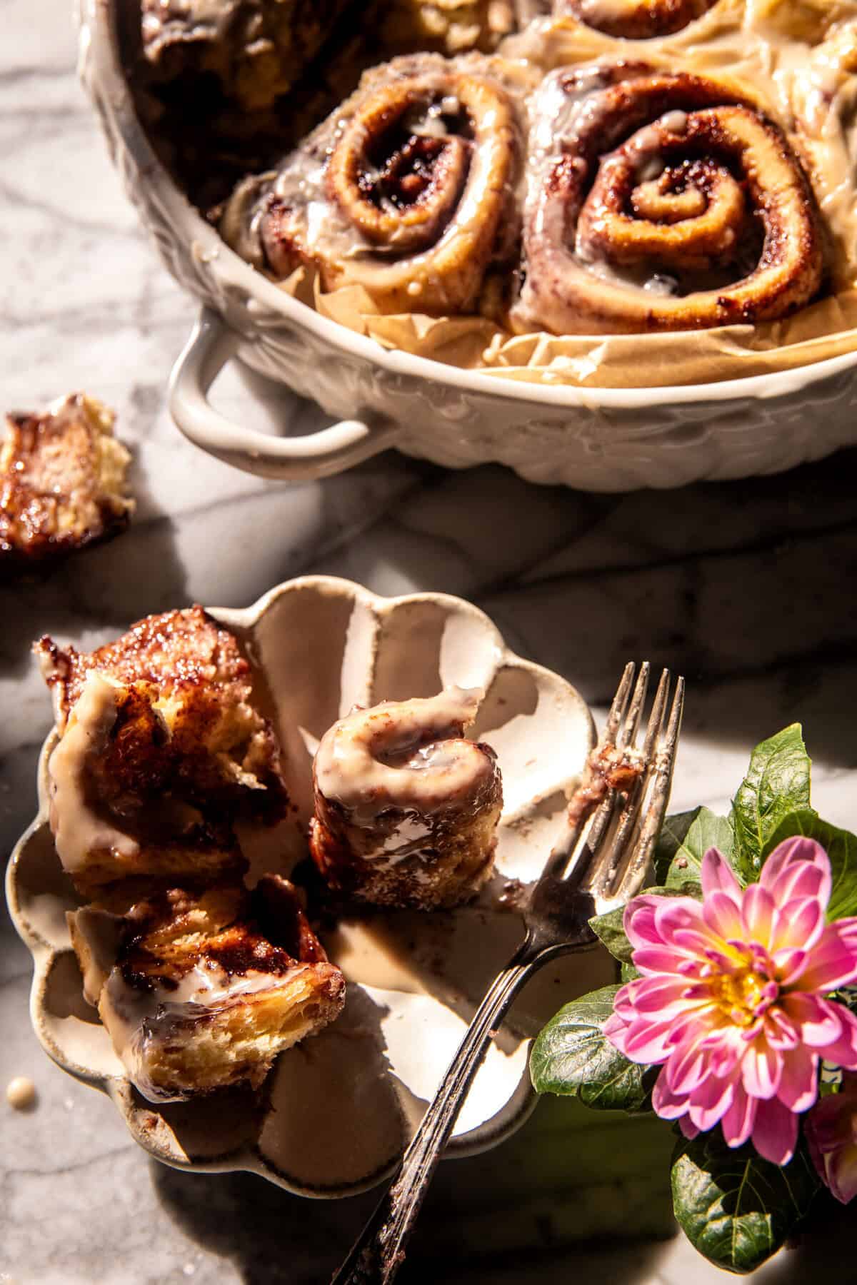 Blueberry Cinnamon Rolls with Maple Icing | halfbakedharvest.com