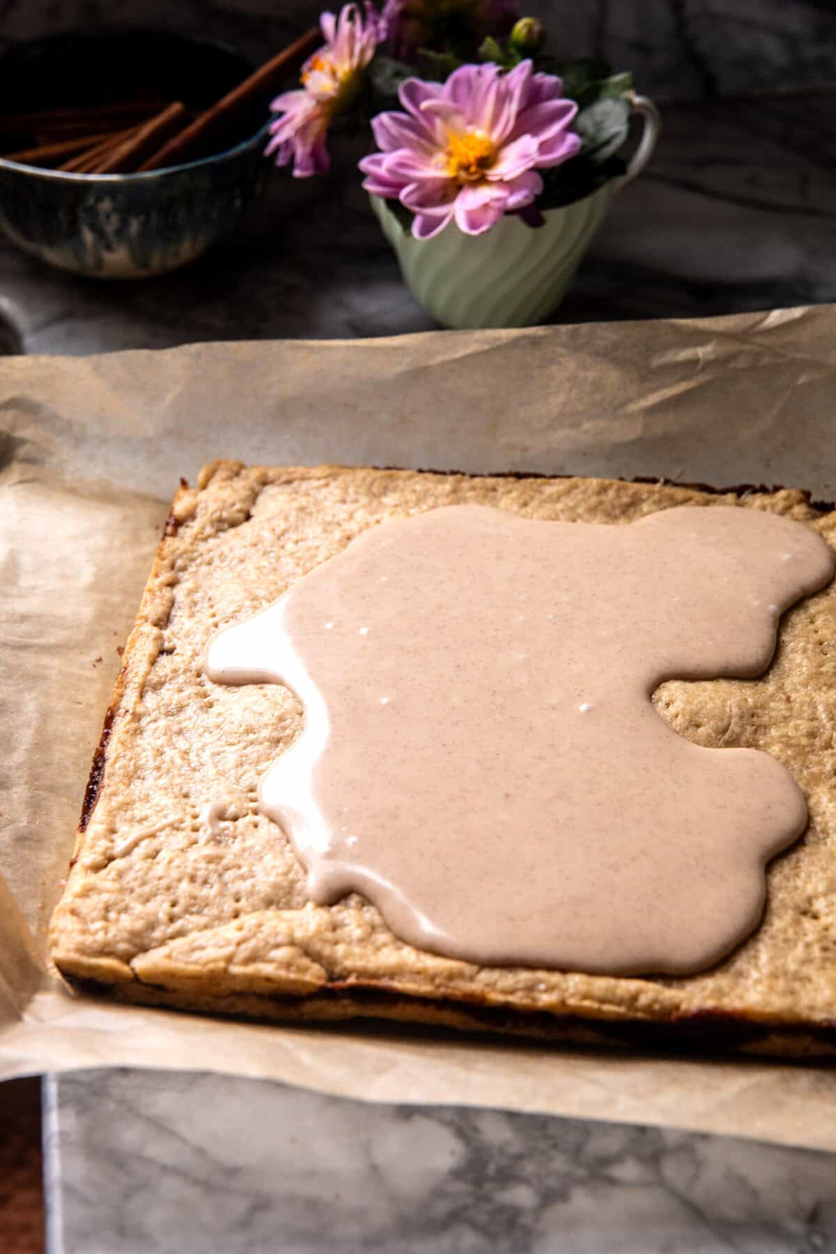 Frosted Brown Sugar Pop Tart Bars | halfbakedharvest.com