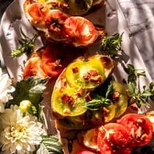 Open-face tomato Bacon Sandwich | halfbakedharvest.com