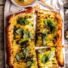 Zucchini Ricotta Pesto Tart | halfbakedharvest.com