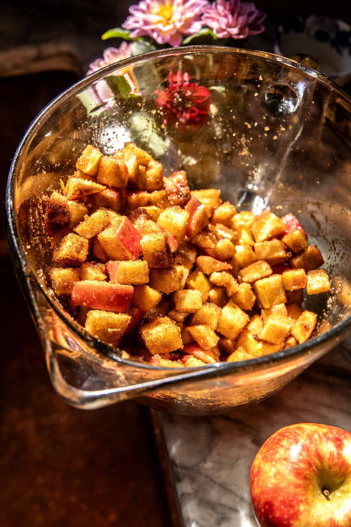 Glazed Honeycrisp Apple Fritter Cake | halfbakedharvest.com