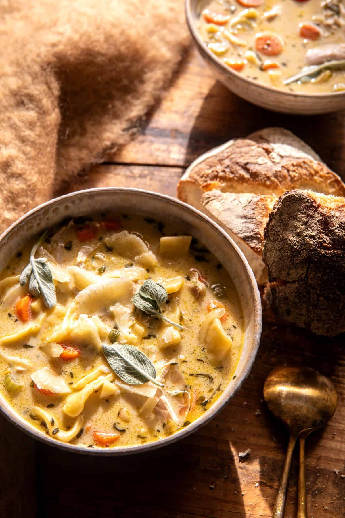 Creamy Homestyle Chicken Noodle Soup | halfbakedharvest.com