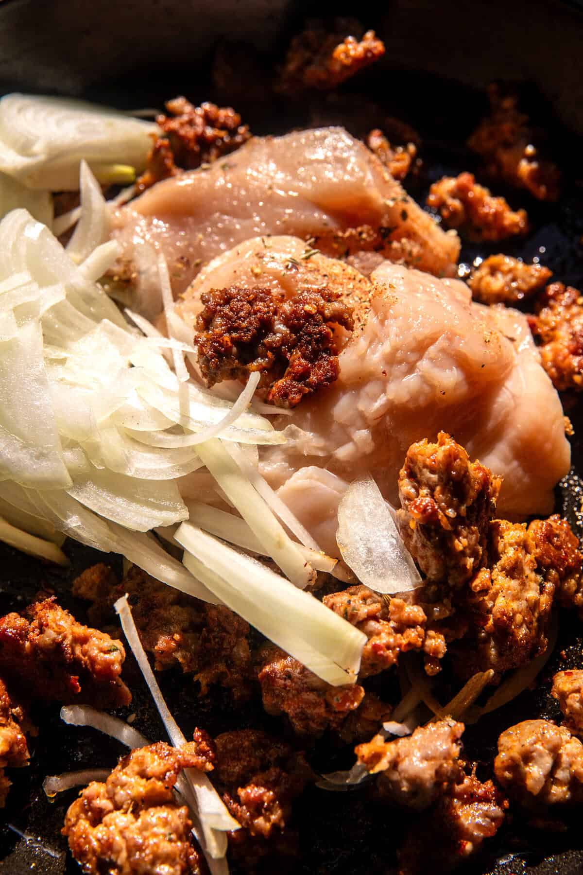 One Skillet Tuscan Chicken and Orzo | halfbakedharvest.com