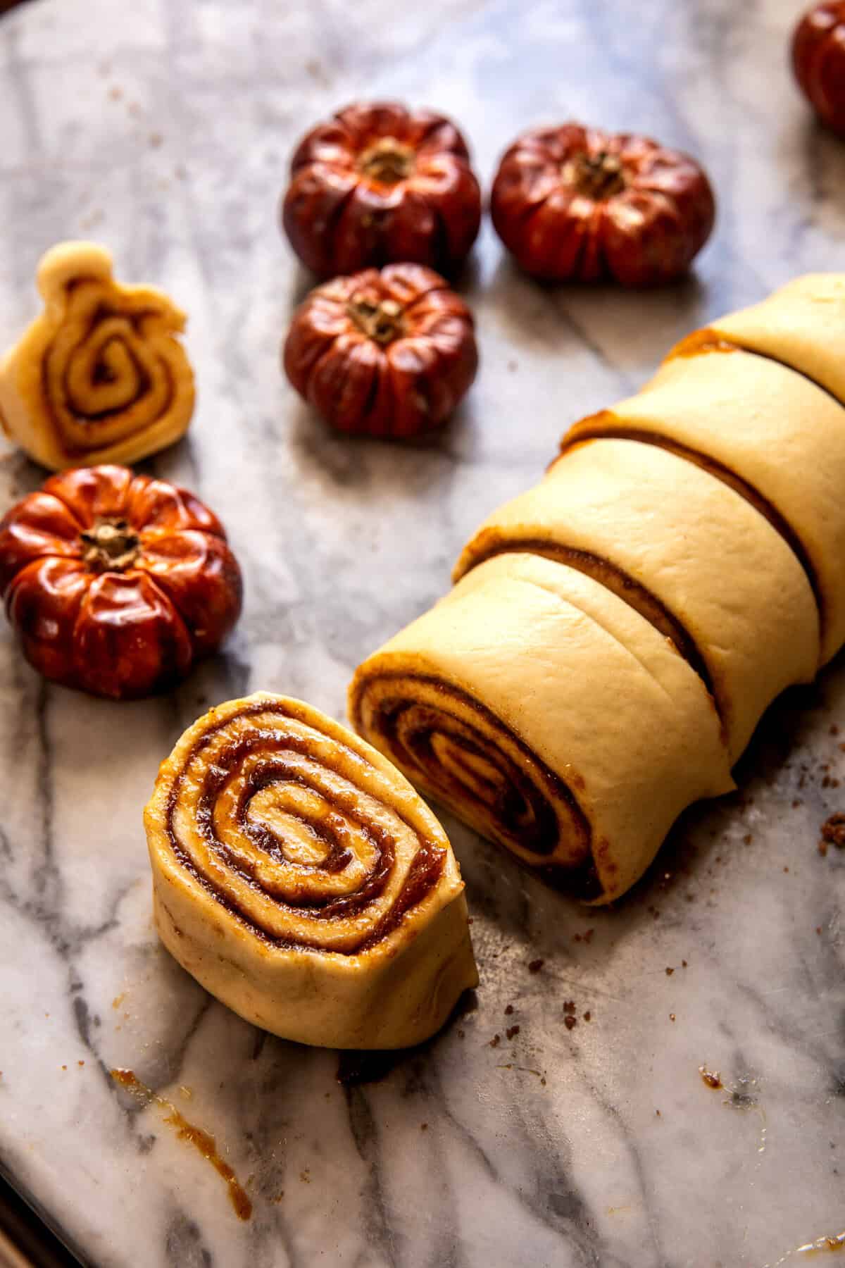 Pumpkin Butter Cinnamon Rolls with Coffee Icing | halfbakedharvest.com