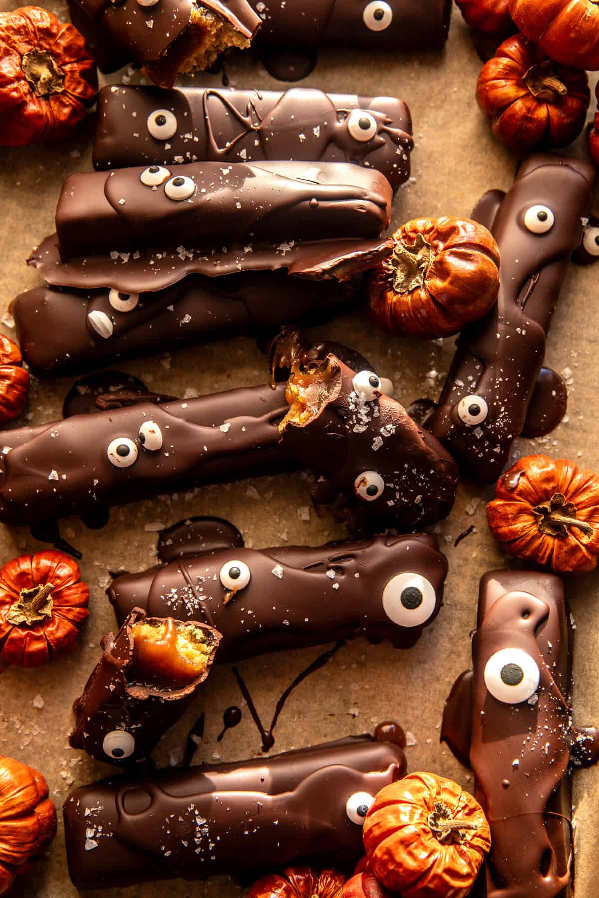 Spooky Homemade Twix Bars | halfbakedharvest.com