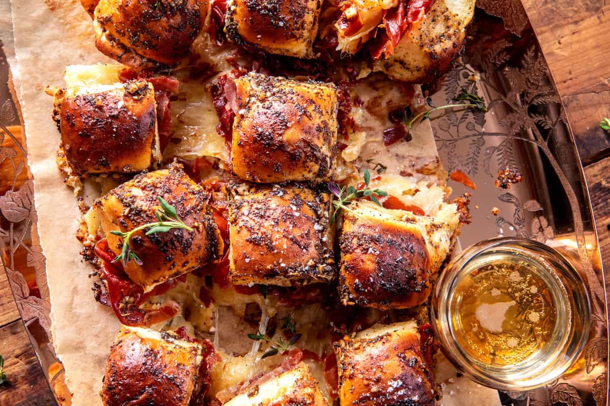 Crispy Prosciutto and Cheese Sliders | halfbakedharvest.com