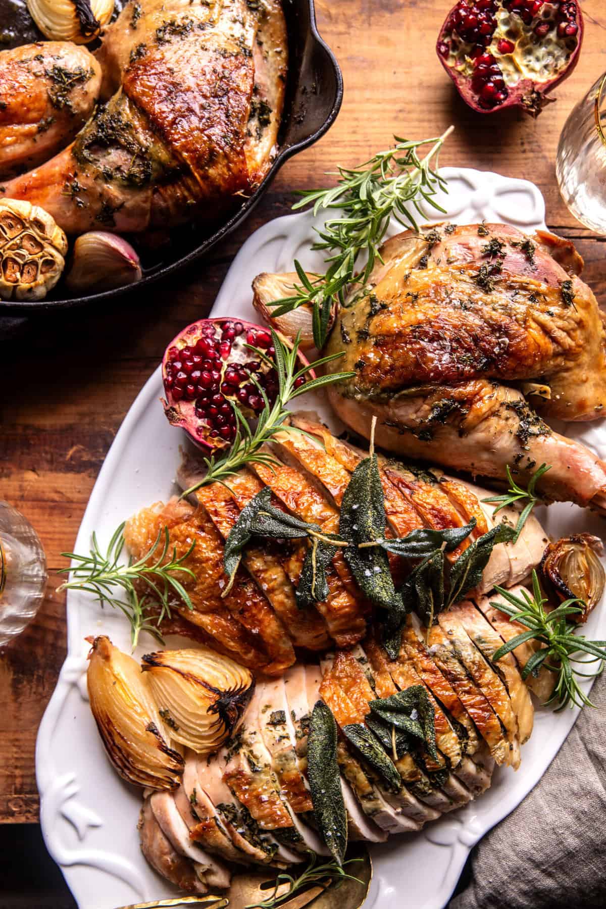 Herb and Butter Roasted Turkey Parts | halfbakedharvest.com
