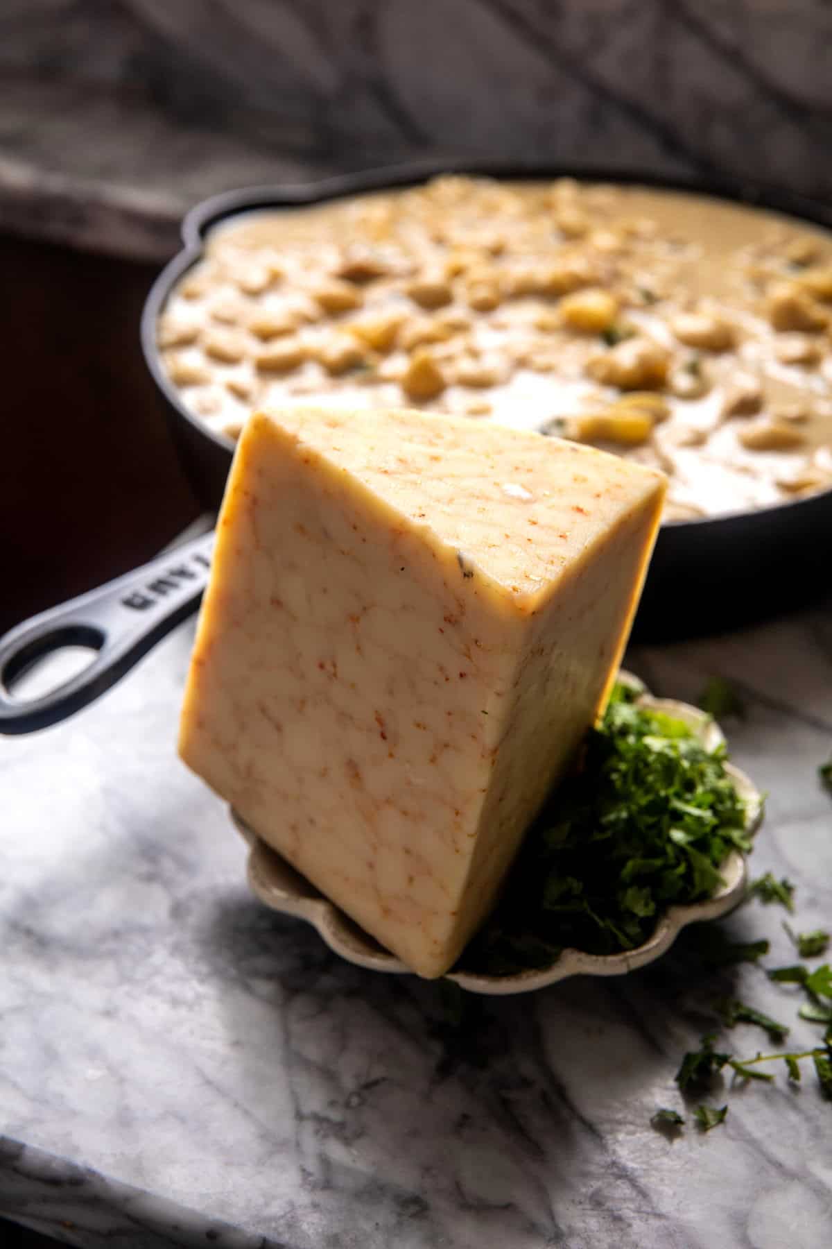 One Pot White Chicken Chili Mac and Cheese | halfbakedharvest.com