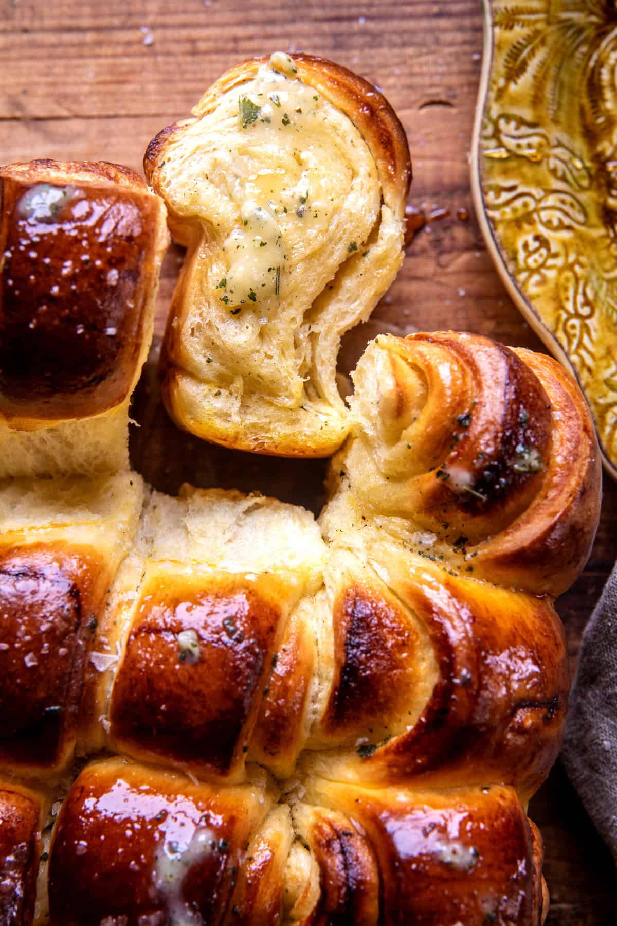 Salted Sage Honey Butter Brioche Rolls | halfbakedharvest.com