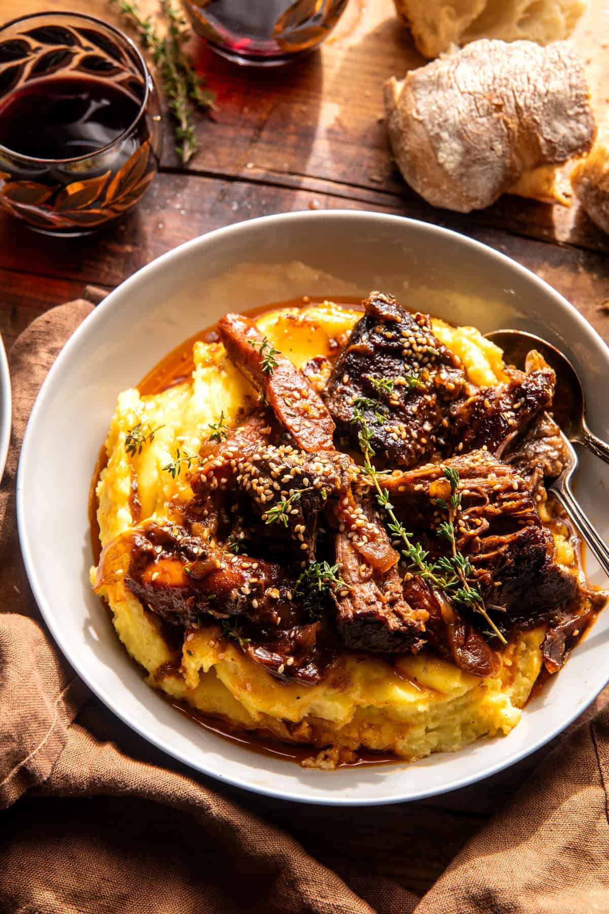 White Wine Miso Braised Pot Roast | halfbakedharvest.com
