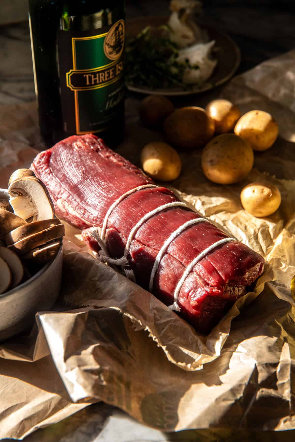 Beef Tenderloin Roast with Smashed Potatoes | halfbakedharvest.com