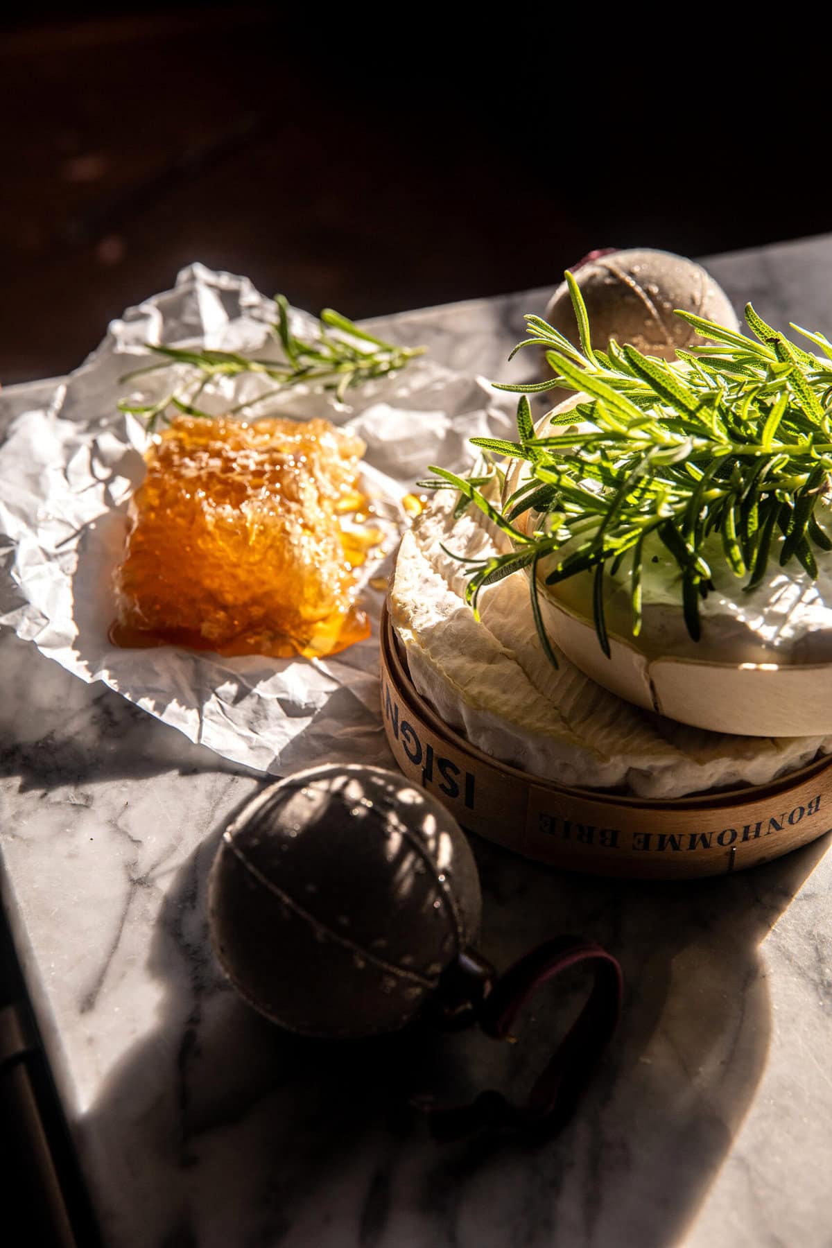 Caramelized Honey Baked Brie with Warm Olives | halfbakedharvest.com