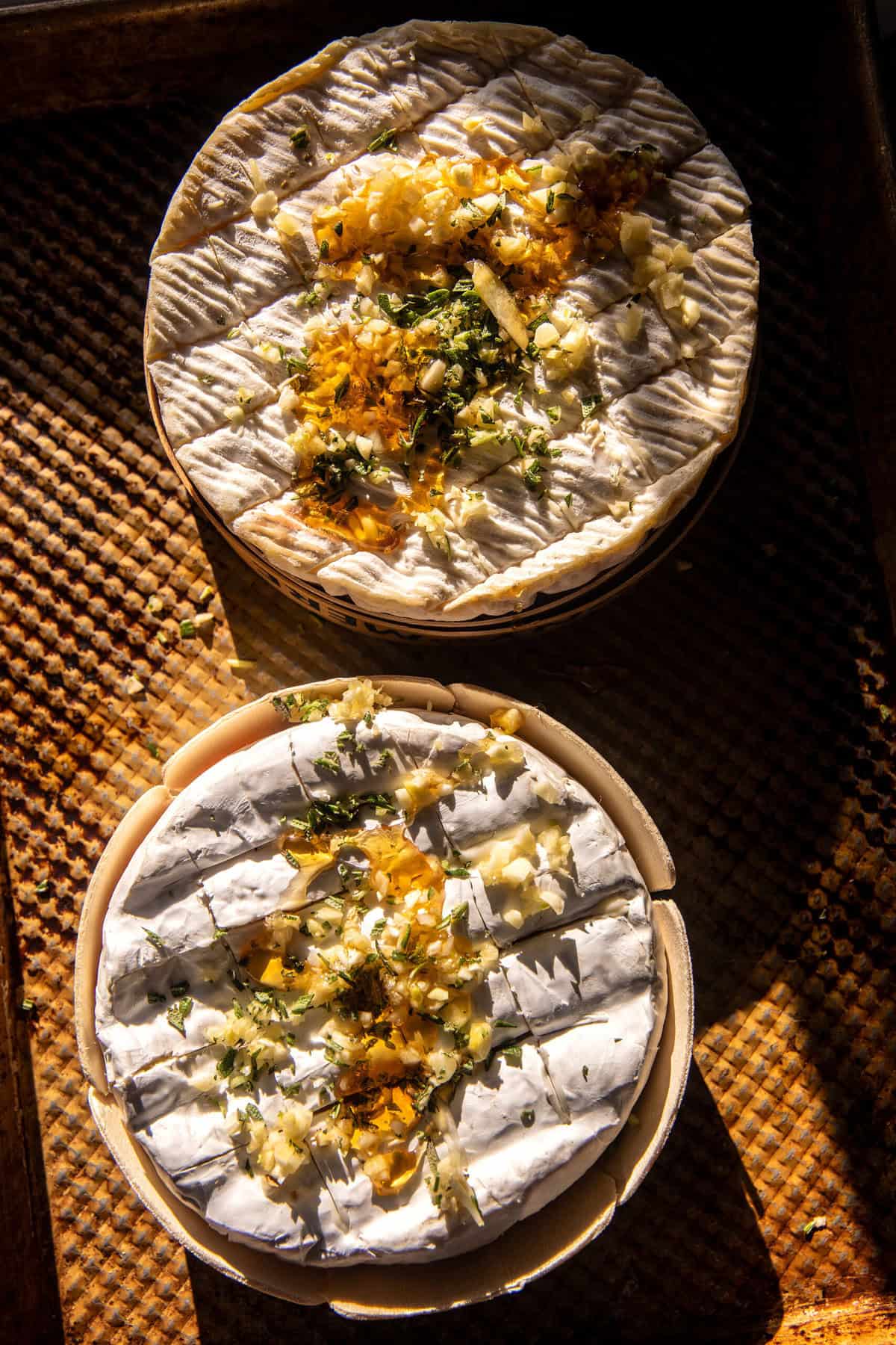 Caramelized Honey Baked Brie with Warm Olives | halfbakedharvest.com