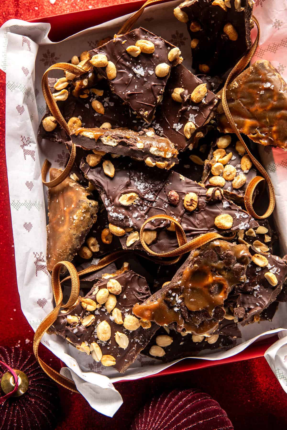 Chocolate Pretzel Toffee | halfbakedharvest.com