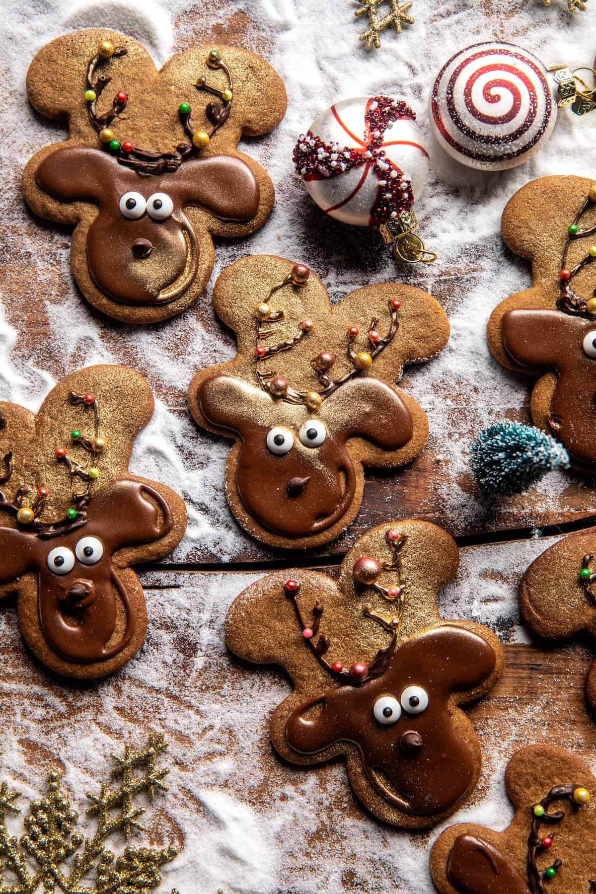 Gingerbread Reindeer Cookies | halfbakedharvest.com