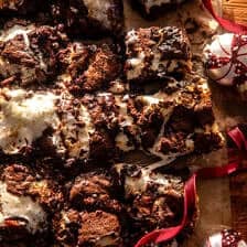 Toasted Marshmallow Hot Chocolate Bars | halfbakedharest.com