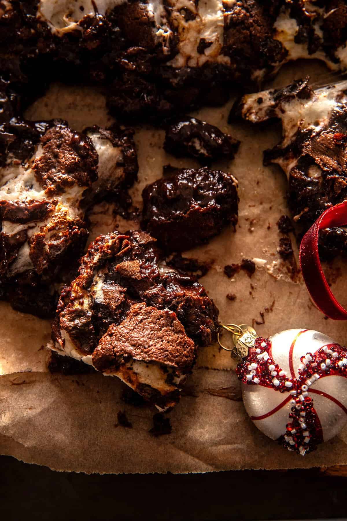 Toasted Marshmallow Hot Chocolate Bars | halfbakedharest.com