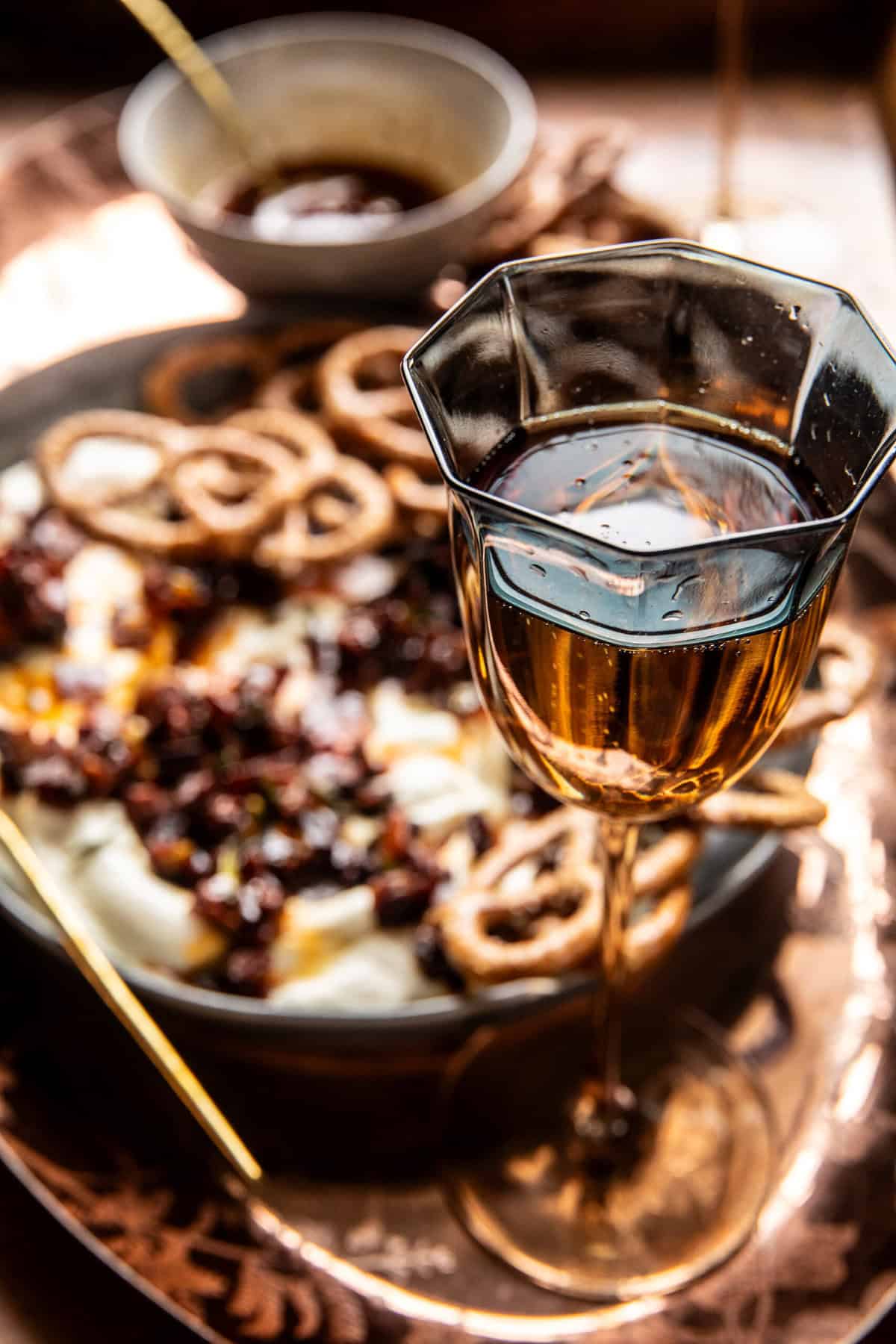 Whipped Goat Cheese Candied Bacon Dip | halfbakedharvest.com