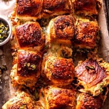 Buffalo Chicken Dip Sliders | halfbakedharvest.com