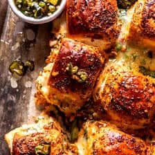 Buffalo Chicken Dip Sliders | halfbakedharvest.com