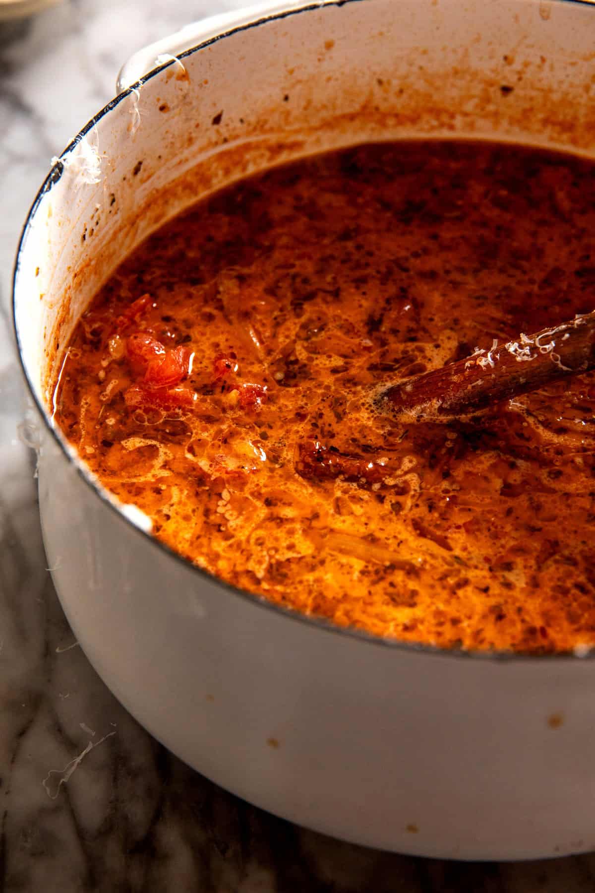 Creamy Lentil Sun-dried Tomato Soup | halfbakedharvest.com