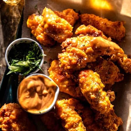 Crispy Turmeric Chicken Tenders | halfbakedharvest.com
