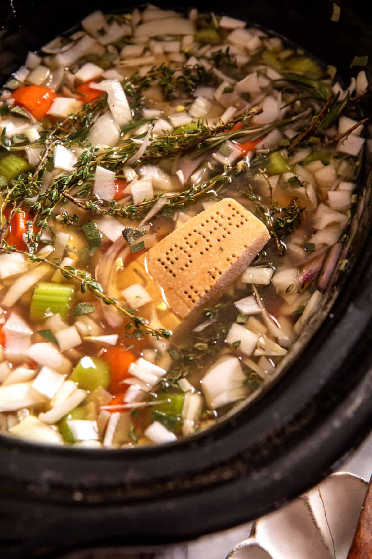 Crockpot Hearty Chicken and Rice Soup | halfbakedharvest.com