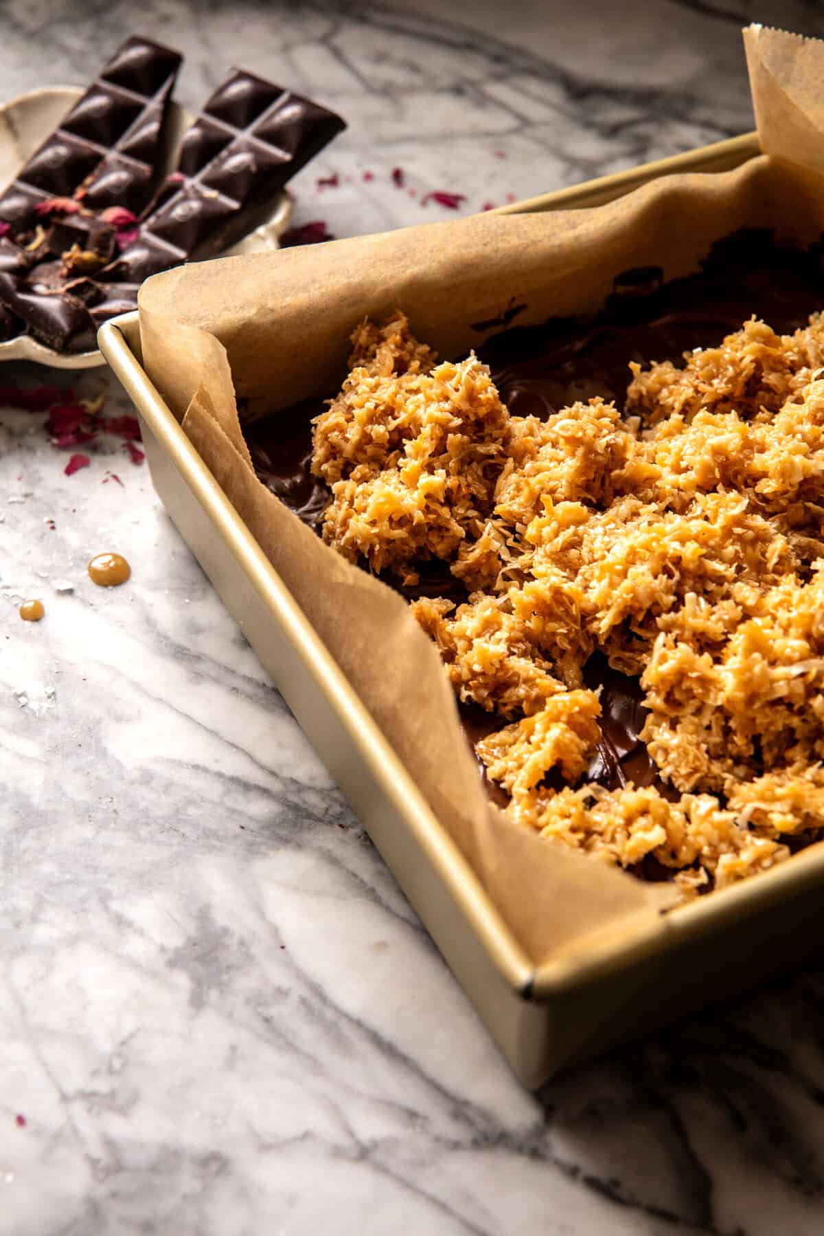 Samoa Cookie Bars | halfbakedharvest.com