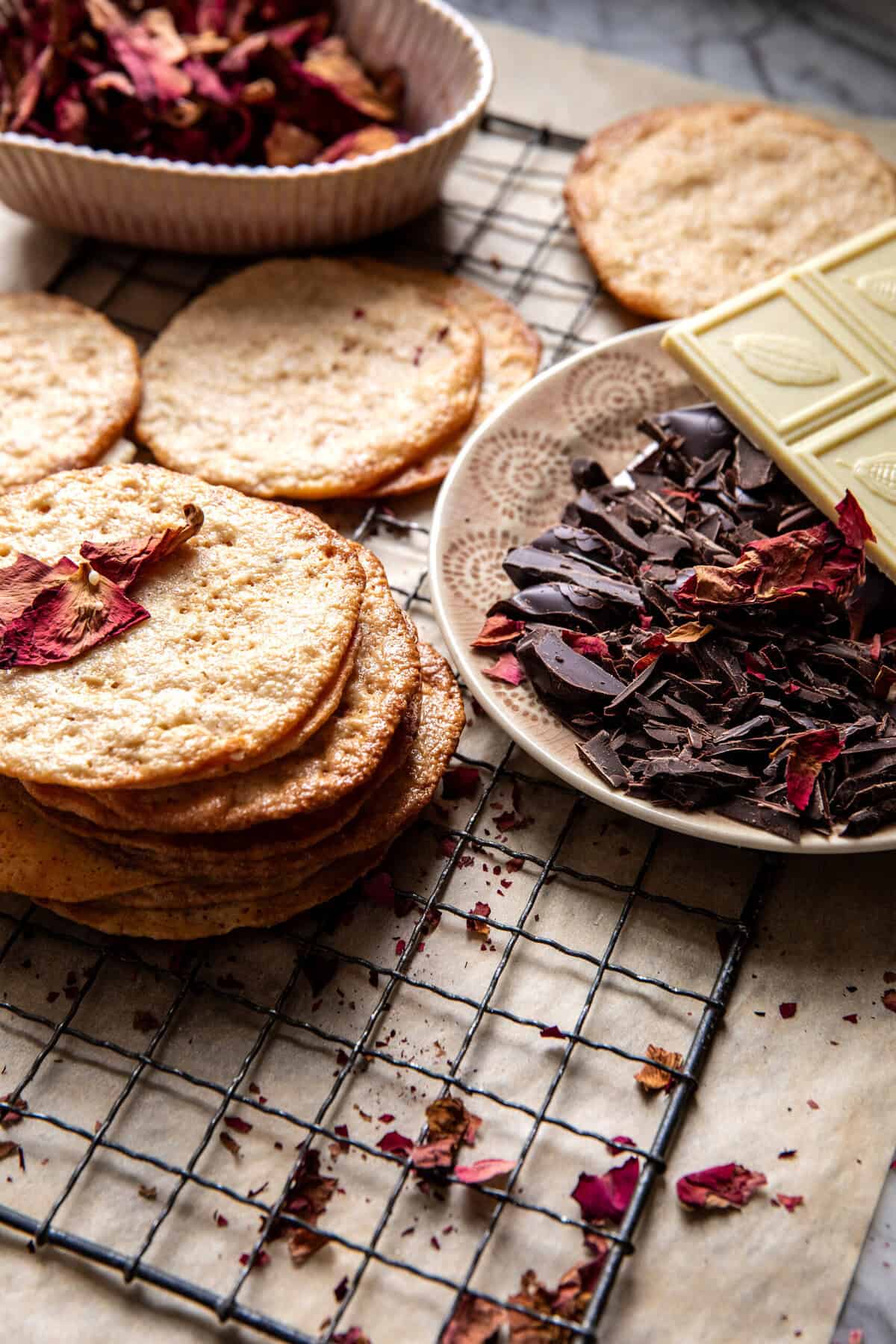 5 Ingredient Salted Chocolate Lace Cookies | halfbakedharvest.com